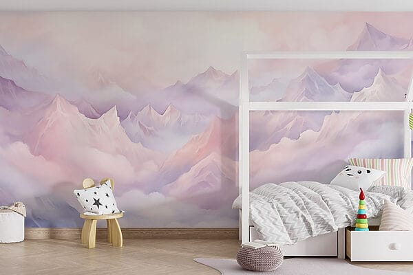 Mountain range with clouds Mountain range with clouds