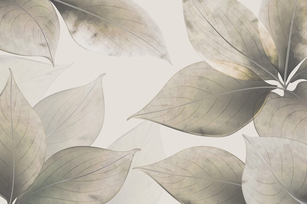 Serene leaves in soft colors Serene leaves in soft colors