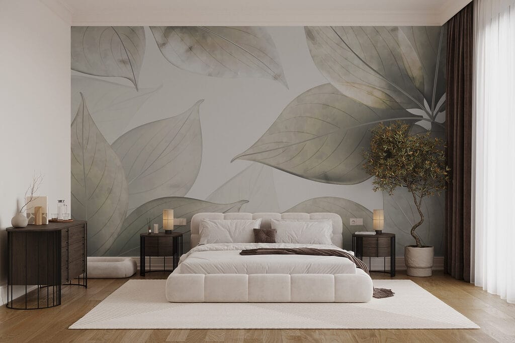 Serene leaves in soft colors Serene leaves in soft colors