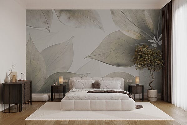 Serene leaves in soft colors Serene leaves in soft colors
