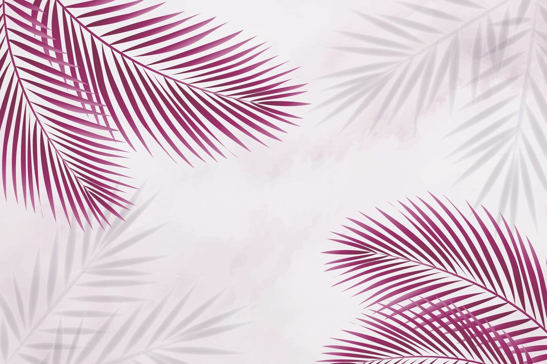 Purple leaves on a white background