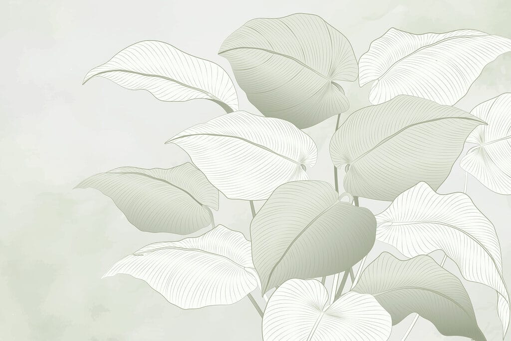 Delicate leaves in soft hues Delicate leaves in soft hues