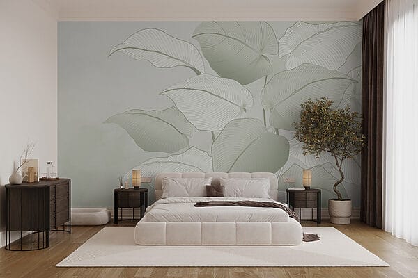 Delicate leaves in soft hues Delicate leaves in soft hues