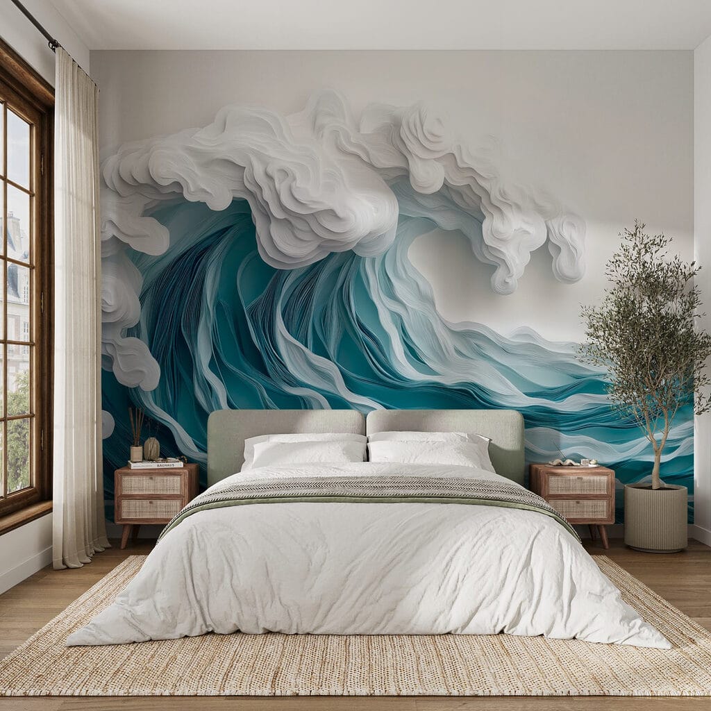 Paper cut out of a wave