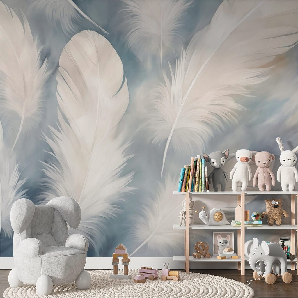 Group of white feathers Group of white feathers