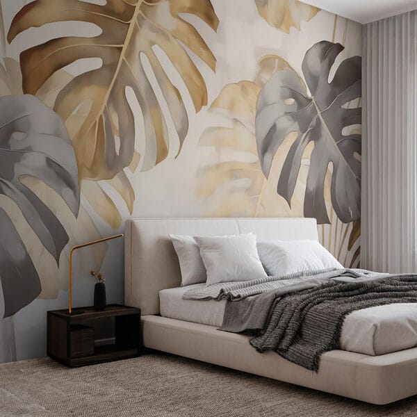 Elegant leaves in soft tones Elegant leaves in soft tones