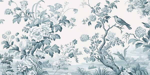 Wallpaper with flowers and trees Wallpaper with flowers and trees