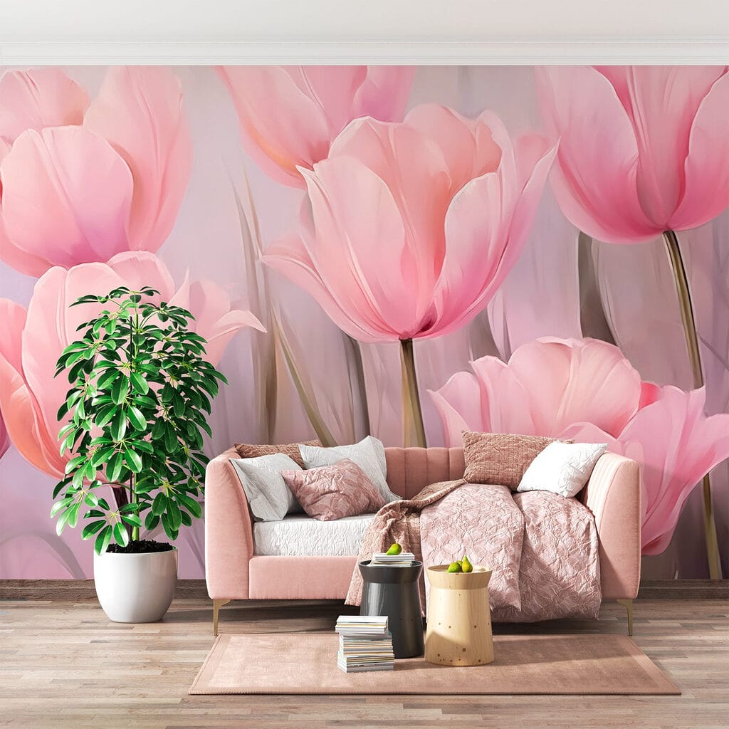 Group of pink flowers