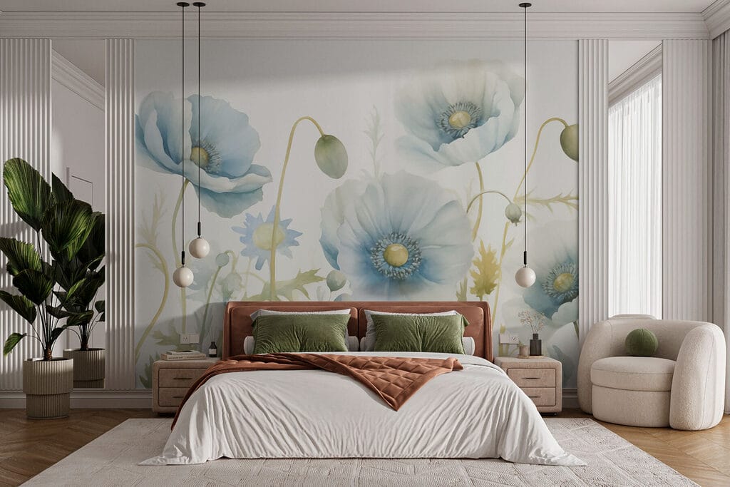 Delicate blooms in soft colors