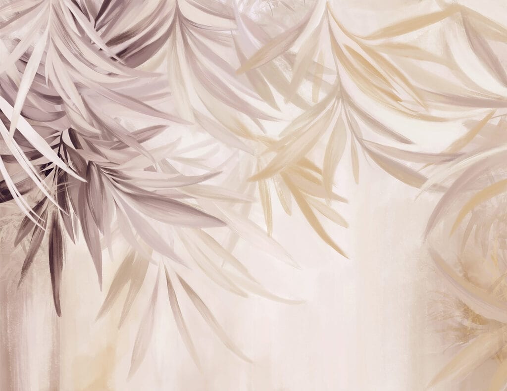 Soft leaves in gentle hues Soft leaves in gentle hues