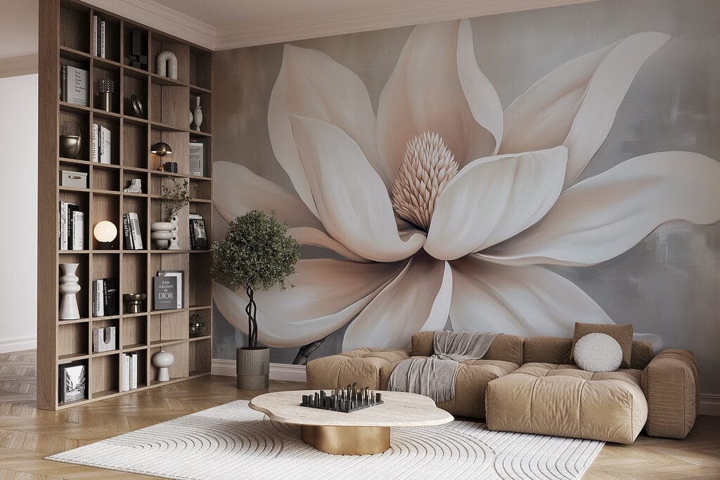 White flower with petals