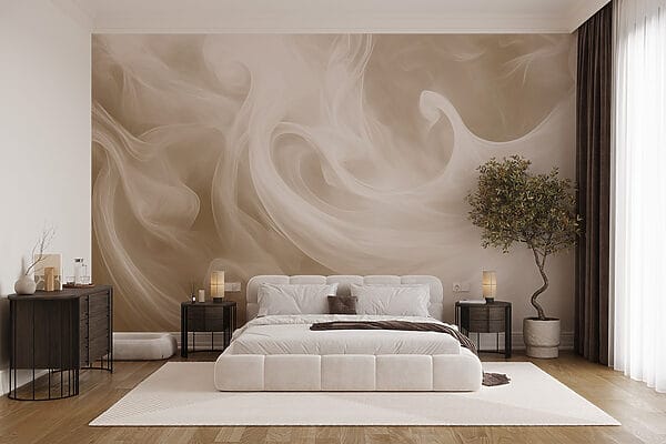 White smoke in a light brown background White smoke in a light brown background
