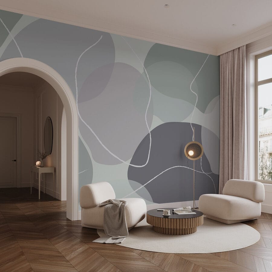Soft shapes in soothing colors Soft shapes in soothing colors