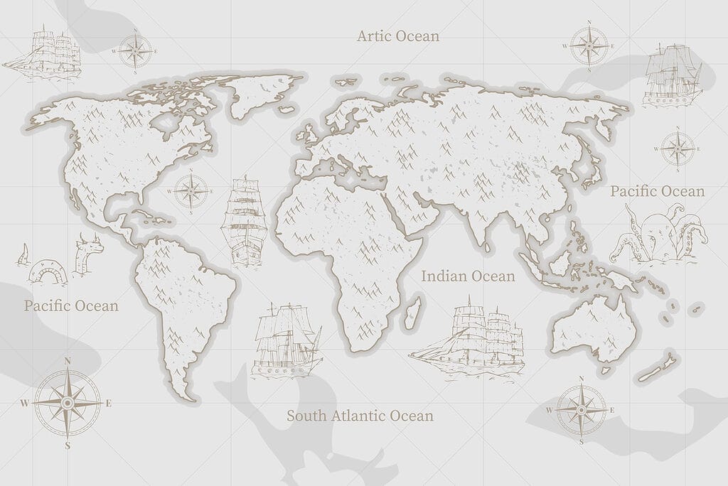 Map of the world Map of the world