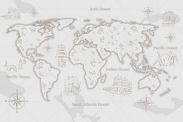 Map of the world Map of the world