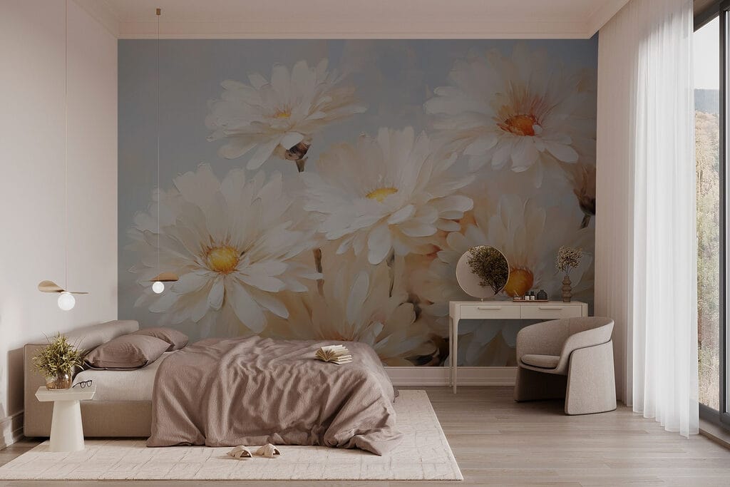 Group of white flowers Group of white flowers