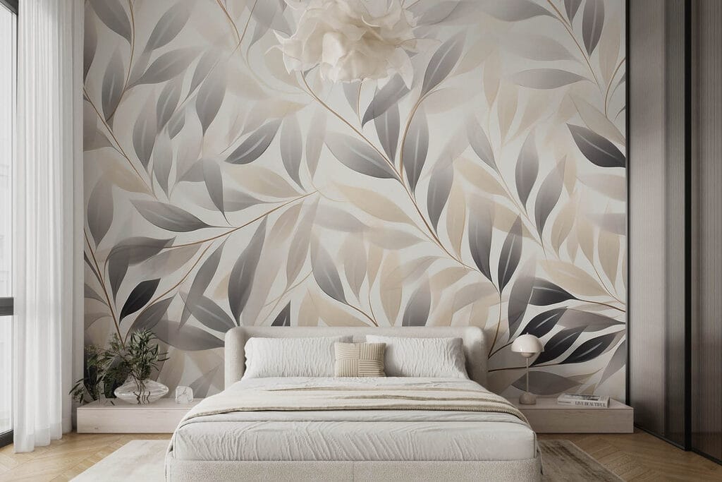 Soft leaves in neutral tones Soft leaves in neutral tones