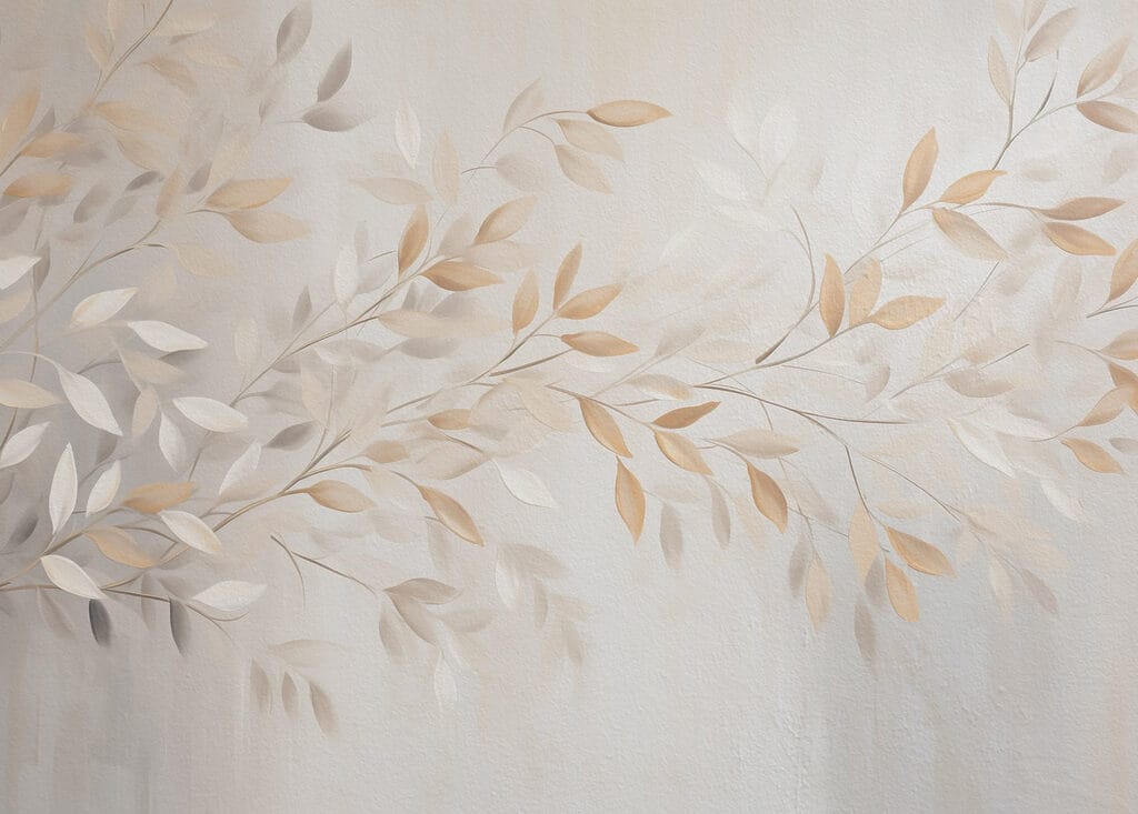 Delicate leaves in soft hues Delicate leaves in soft hues
