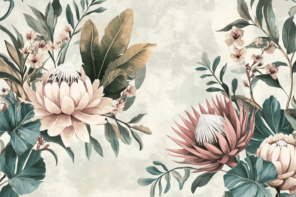 Elegant floral arrangement with soft colors