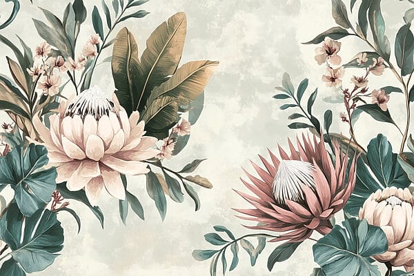 Elegant floral arrangement with soft colors