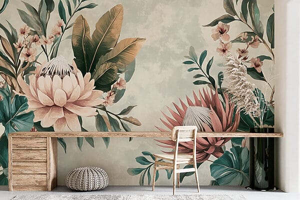 Elegant floral arrangement with soft colors