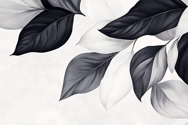 Elegant leaves in monochrome tones Elegant leaves in monochrome tones