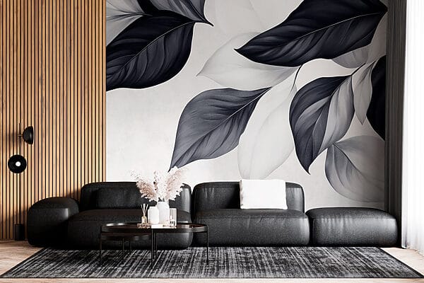 Elegant leaves in monochrome tones Elegant leaves in monochrome tones