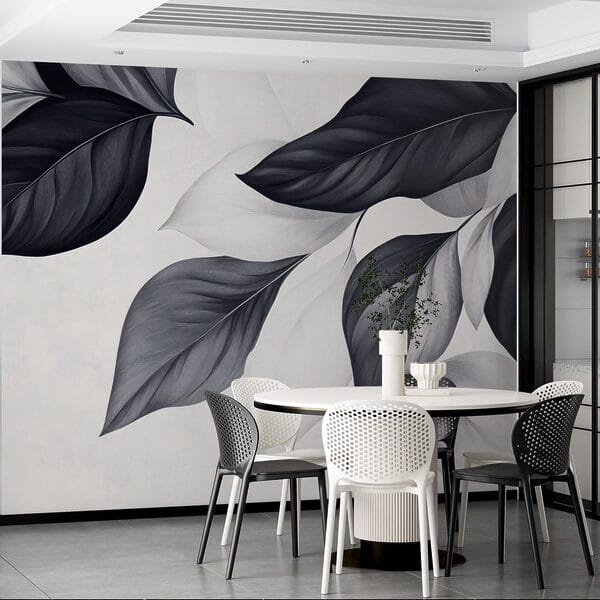 Elegant leaves in monochrome tones Elegant leaves in monochrome tones