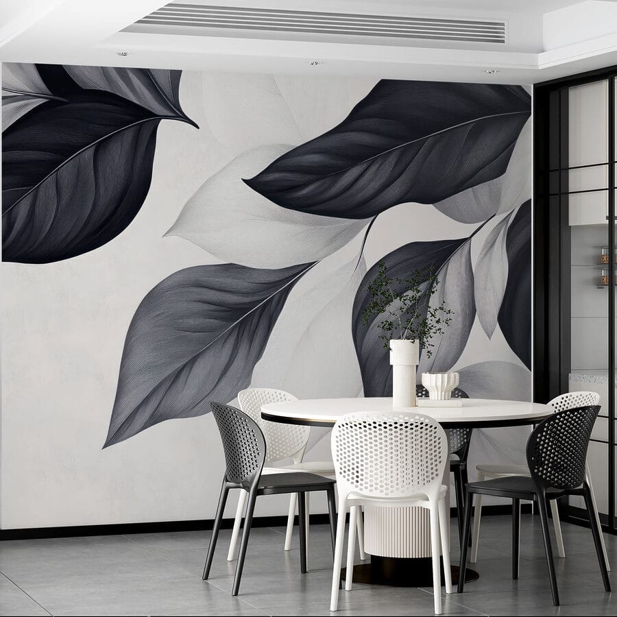 Elegant leaves in monochrome tones Elegant leaves in monochrome tones