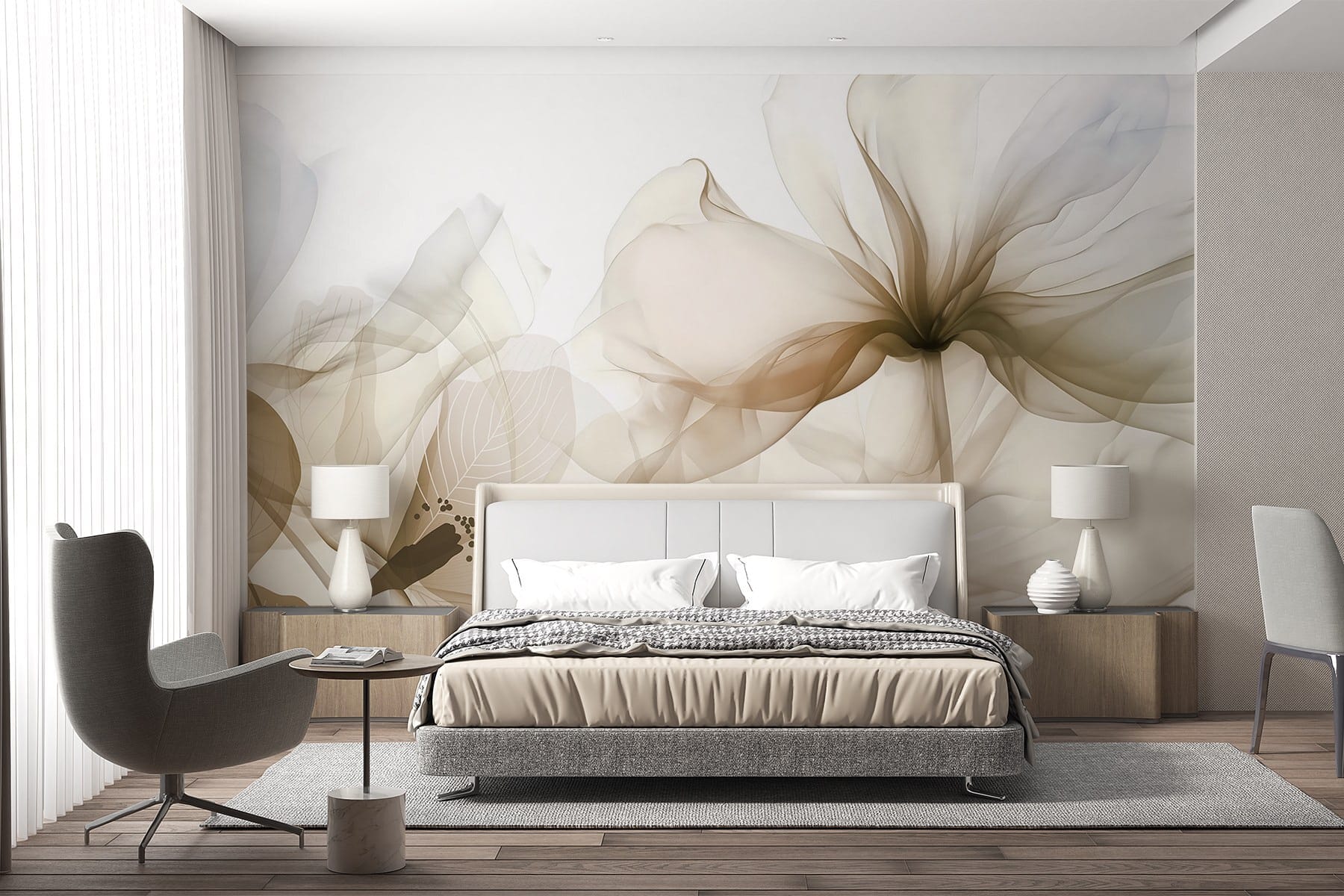 Delicate petals in soft hues