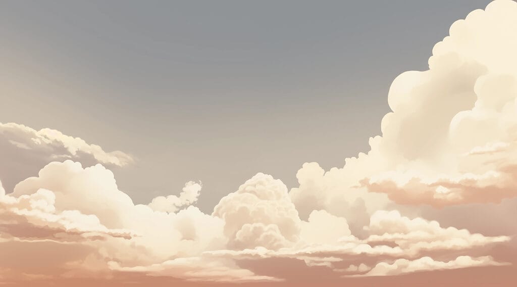 Cloudy sky with a sun Cloudy sky with a sun