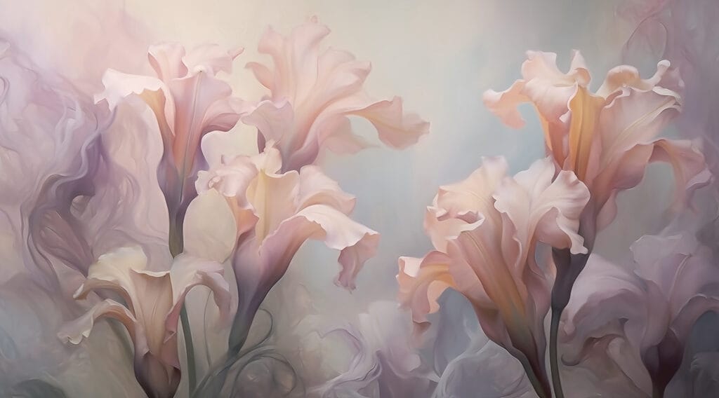 Delicate blooms in soft hues Delicate blooms in soft hues