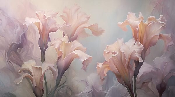Delicate blooms in soft hues Delicate blooms in soft hues
