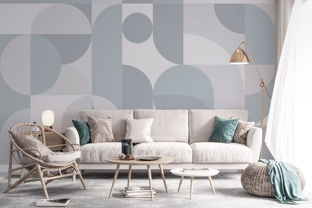 Grey and white geometric pattern Grey and white geometric pattern