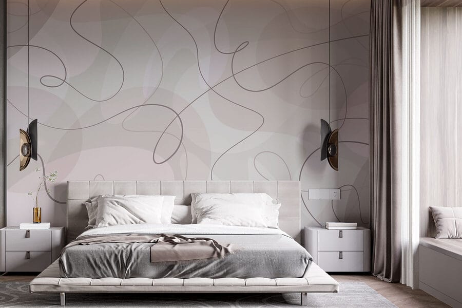 White and gray background with lines