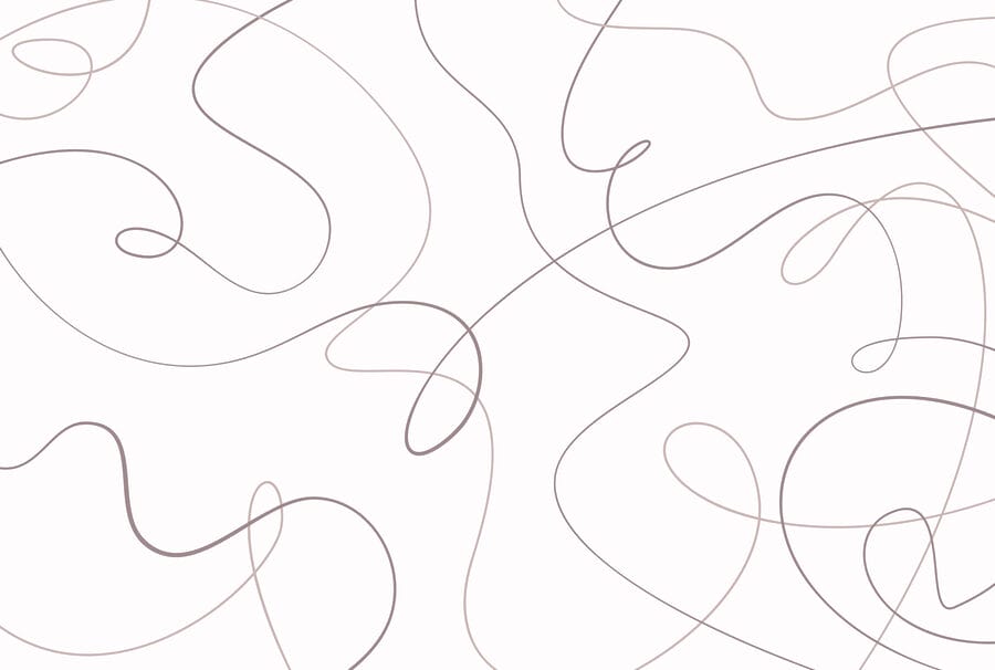 Wall murals White background with lines - Image 4