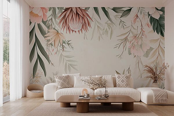 w03019pig2r 600x400 - Floral border with leaves and flowers - tegory