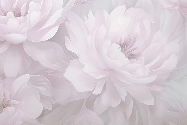 Delicate blooms in soft colors