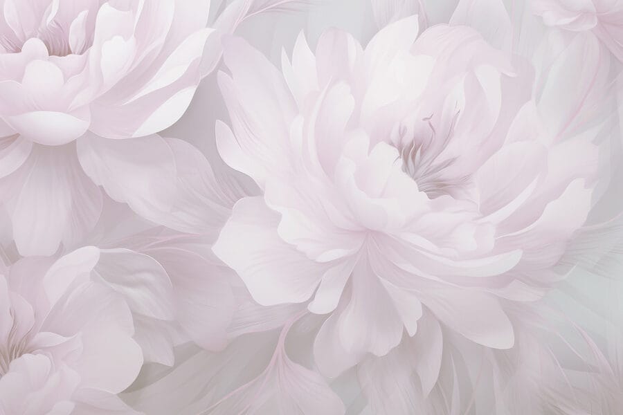 Wall murals Delicate blooms in soft colors - Image 3