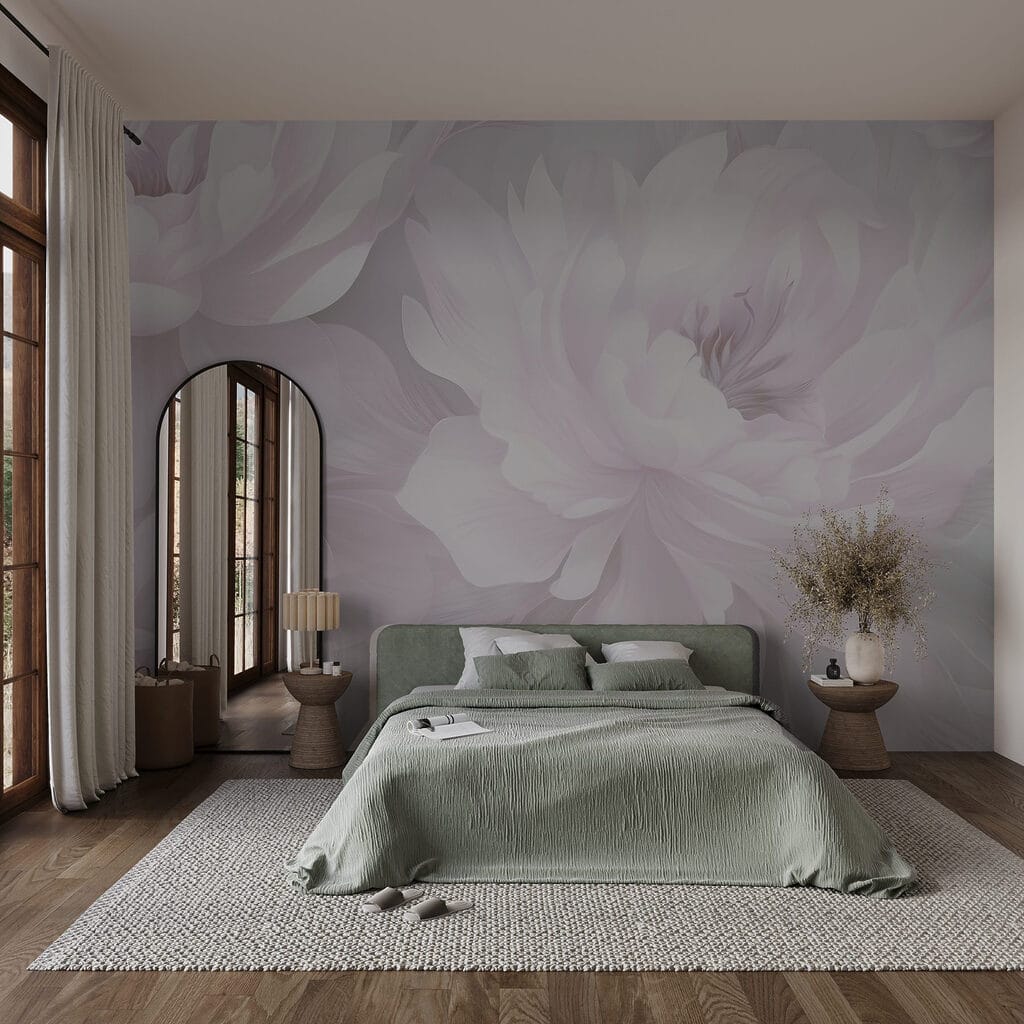 Delicate blooms in soft colors