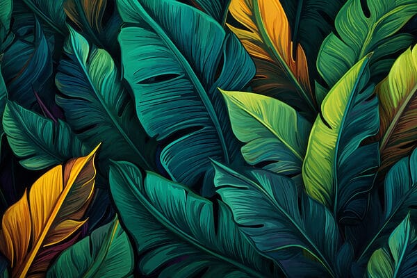 Group of colorful leaves Group of colorful leaves