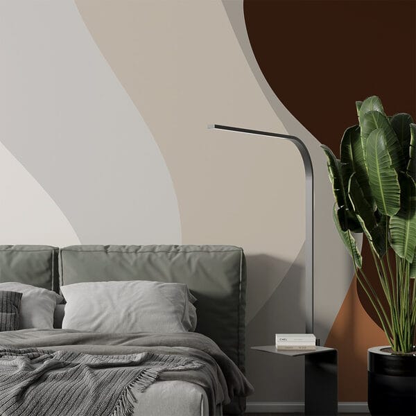Flowing lines and soft hues interact Flowing lines and soft hues interact