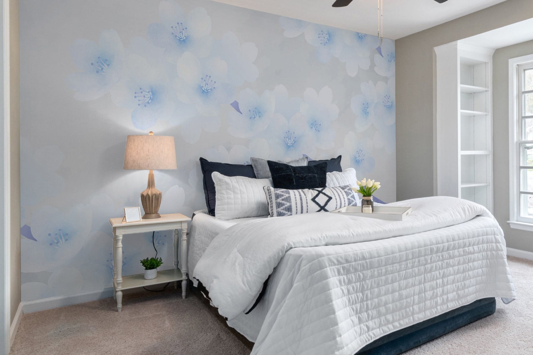 Delicate blooms in soft hues