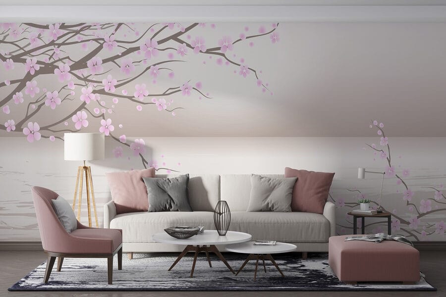 Tree with pink flowers