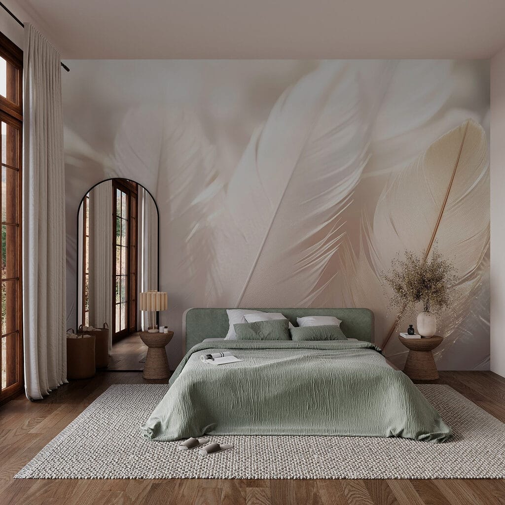 Soft elegance of delicate feathers Soft elegance of delicate feathers