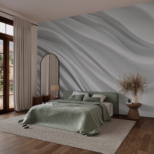 White background with wavy lines White background with wavy lines