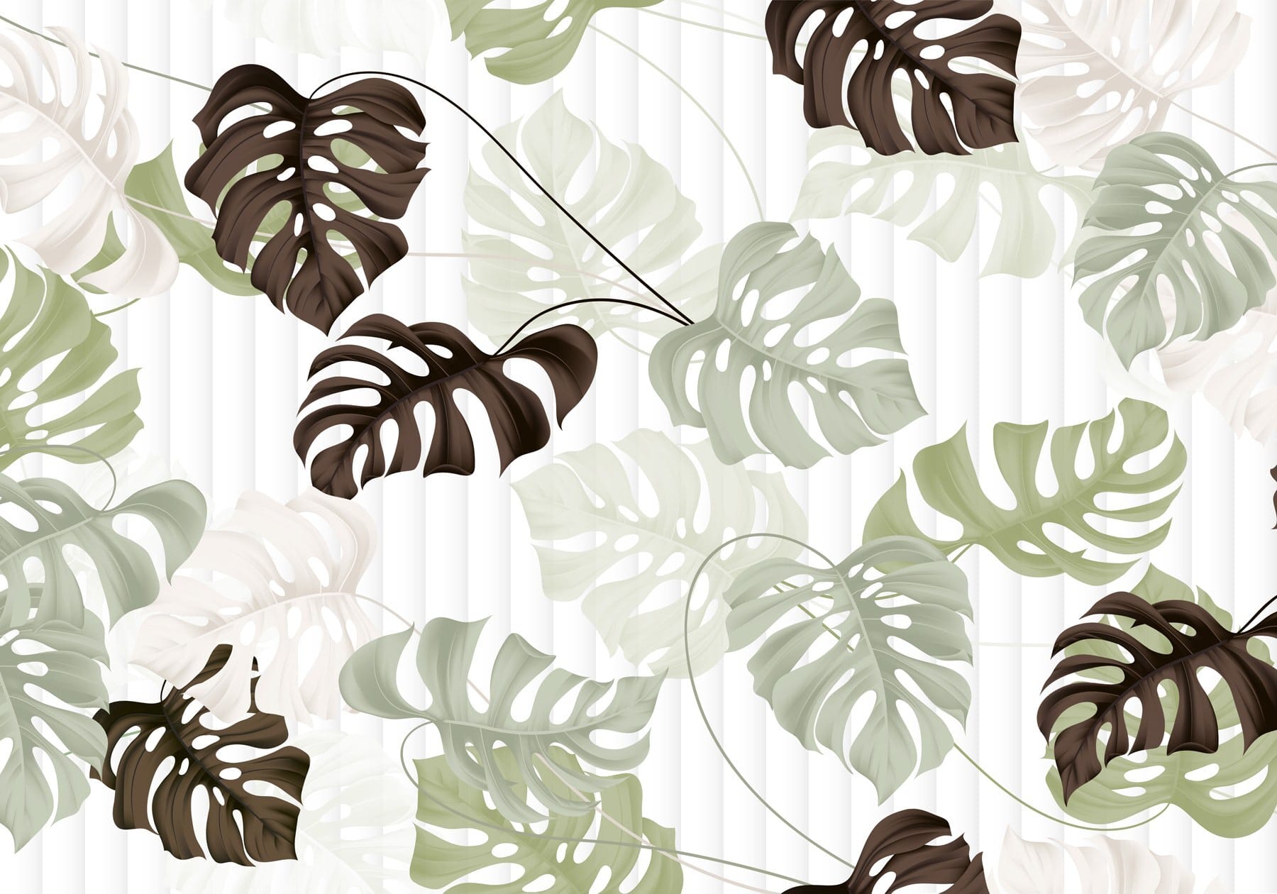 Pattern of leaves on a white background Pattern of leaves on a white background