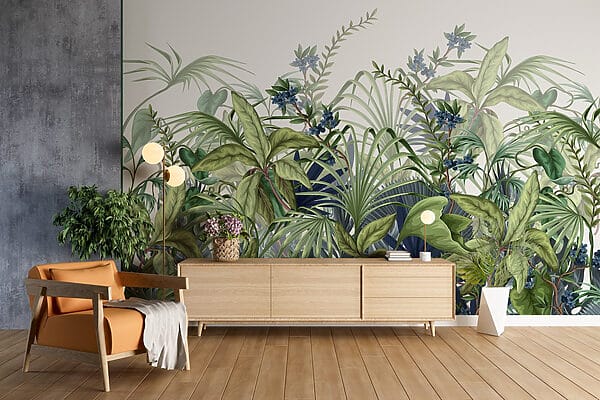 Lush greenery in vibrant display Lush greenery in vibrant display