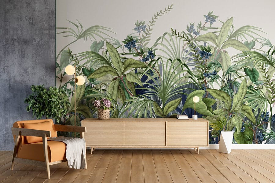 Lush greenery in vibrant display Lush greenery in vibrant display