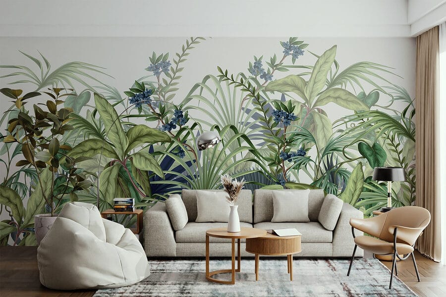 Lush greenery in vibrant display Lush greenery in vibrant display